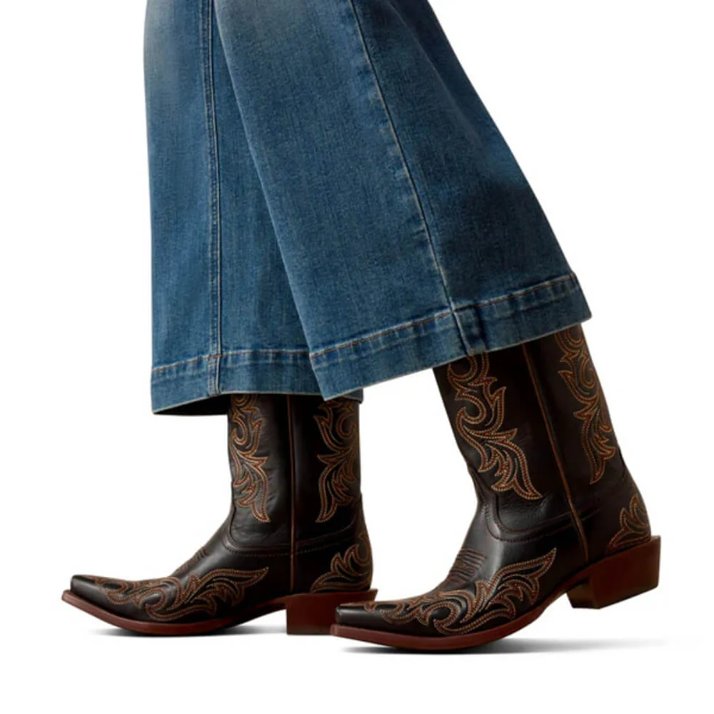 Ariat Womens Sadie Perfect Rise Wide Leg Crop Jeans - 10072963 - Image 5