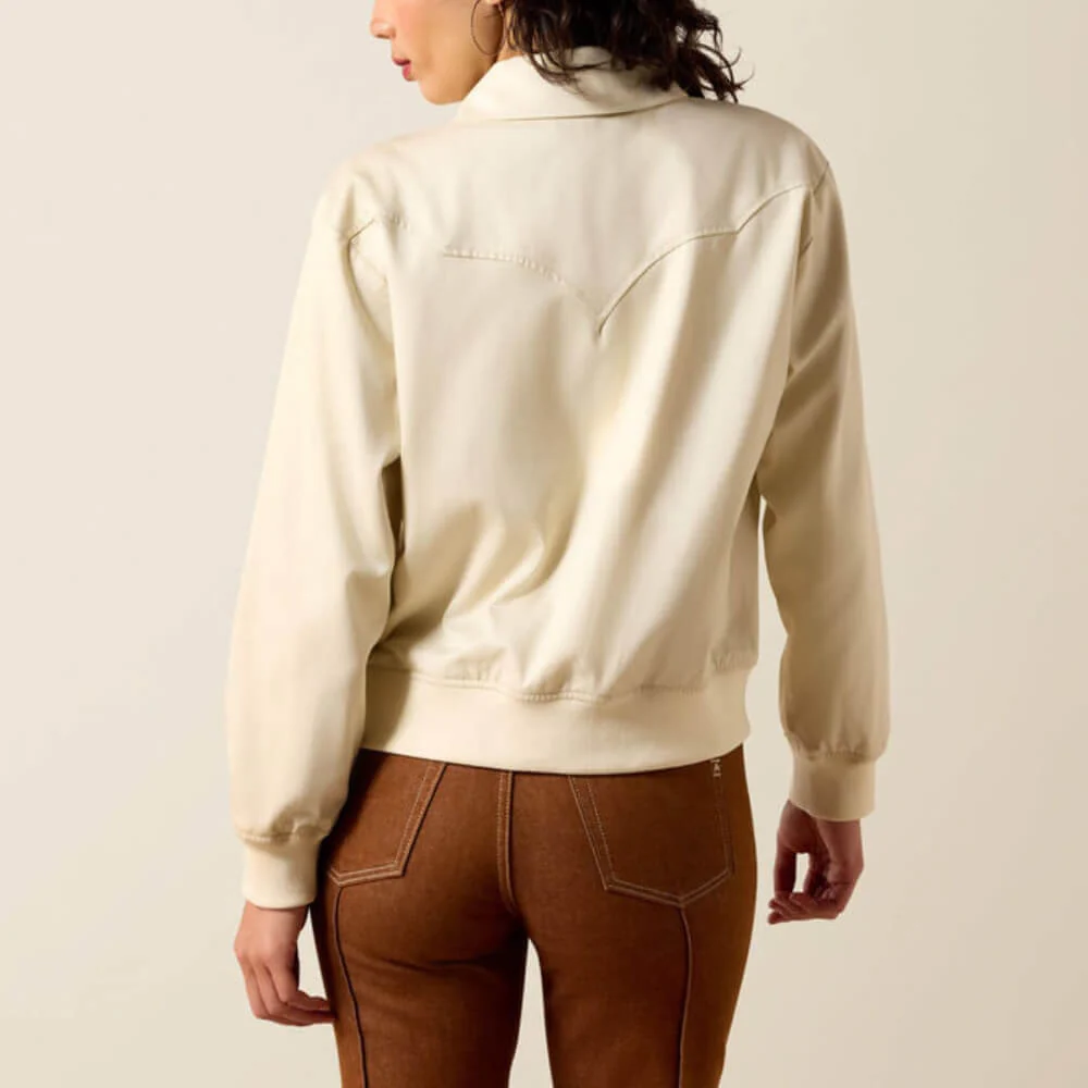 Ariat Womens Vaquero Bomber Jacket Summer Sand - 10071137 - Image 3