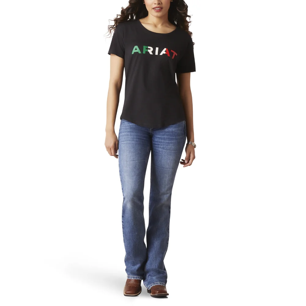 Ariat Womens Viva Mexico Logo T-Shirt - 10036634 - Image 3