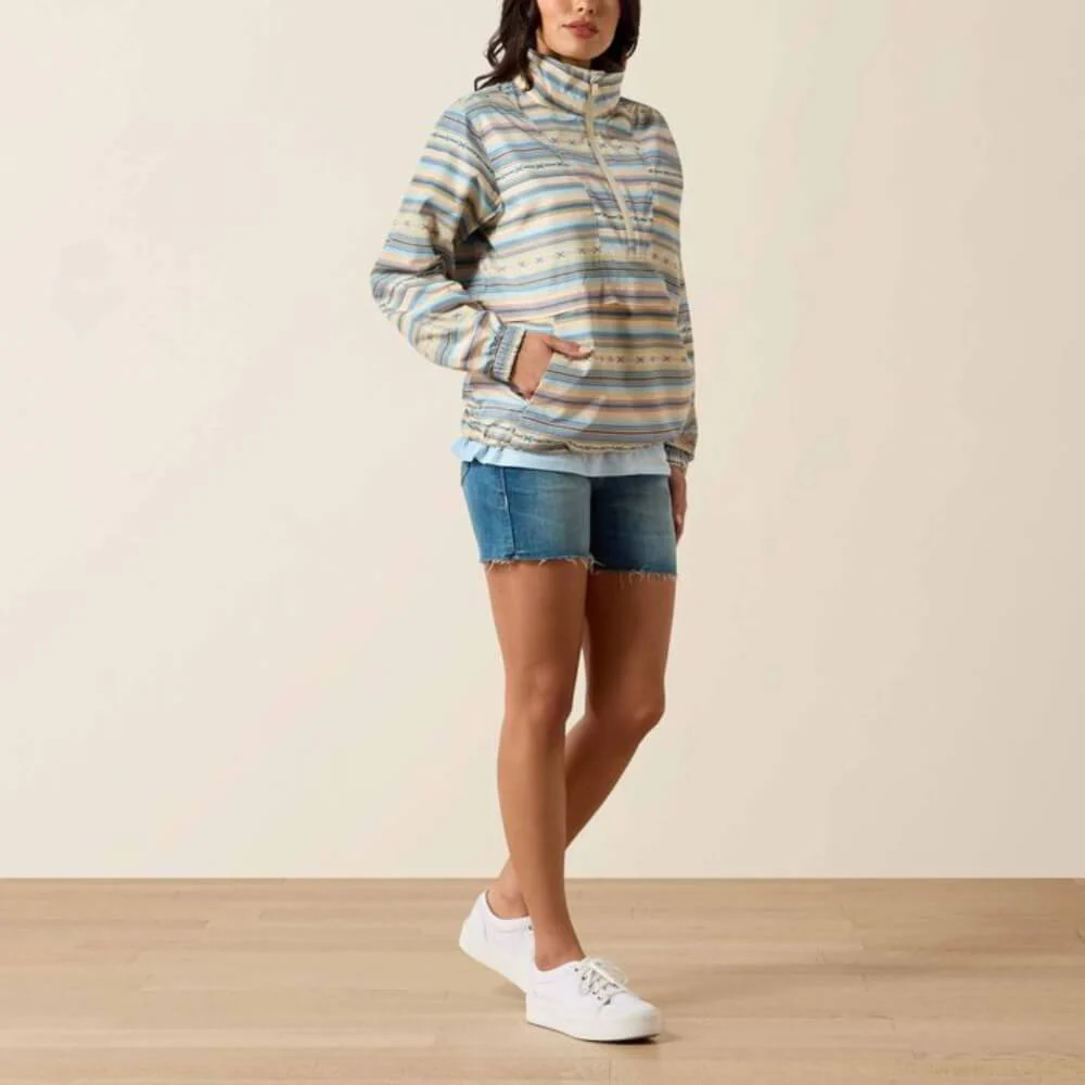 Ariat Womens Whisper Pullover Jacket Sunset Serape Stripe - 10071266 - Image 3