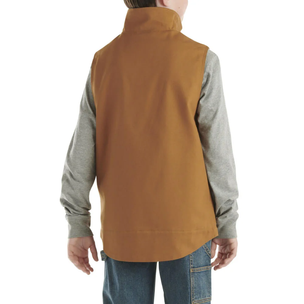 Carhartt Boys Canvas Lined Vest - CR8110-D15 - Image 3