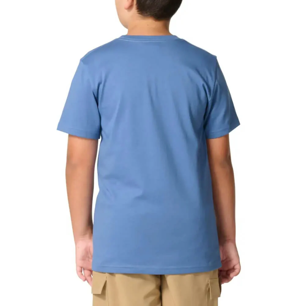 Carhartt Boys Short Sleeve Pocket T-Shirt Blue - CA6788-HS2 - Image 3