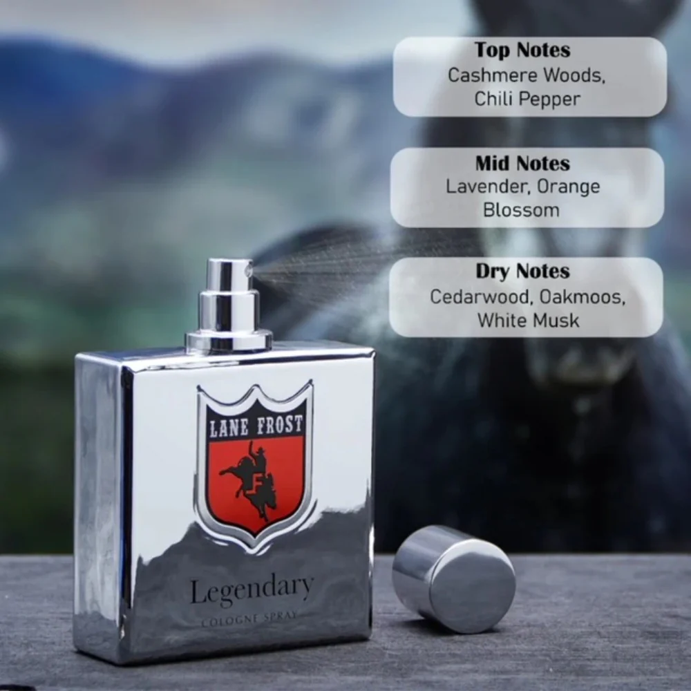 Lane Frost Mens Legendary Chrome Cologne - 53000 - Image 3
