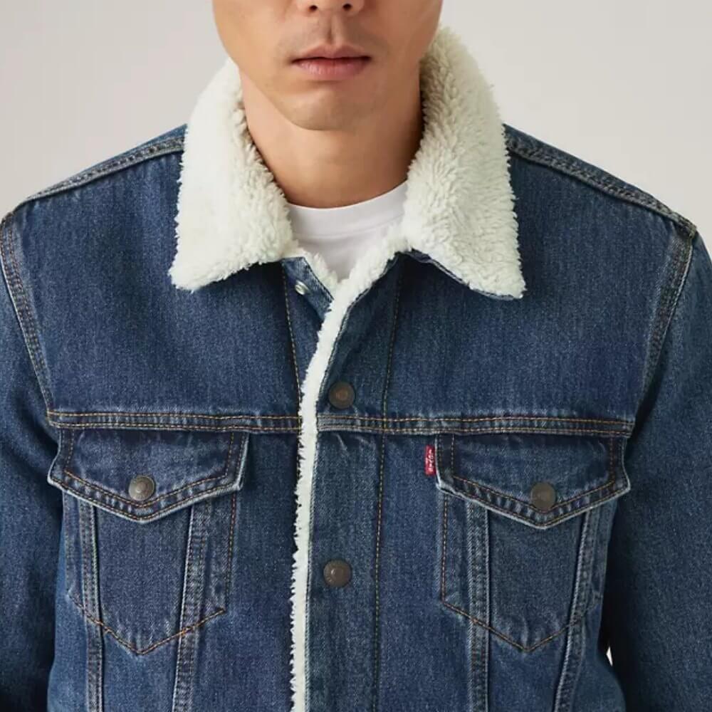 Levi's Mens Type III Trucker Jacket Ark Stonewash - 163650286 - Image 3