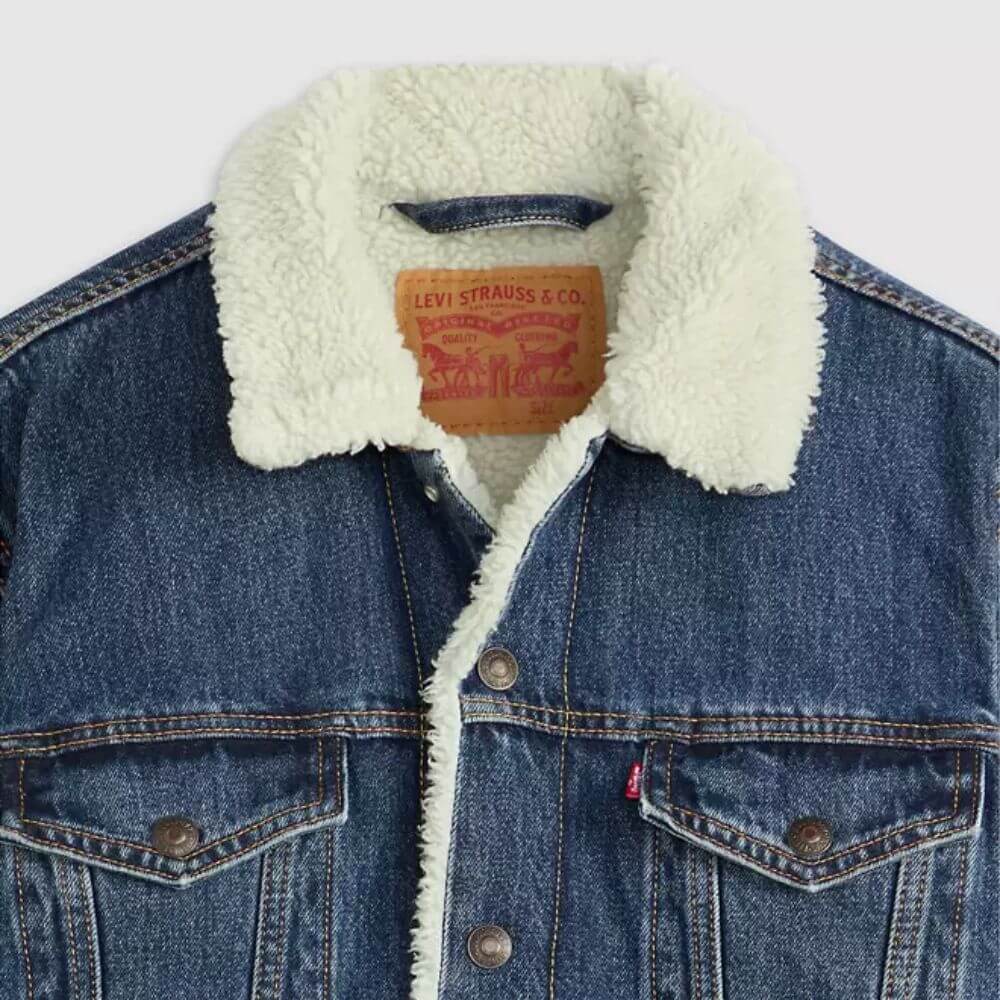 Levi's Mens Type III Trucker Jacket Ark Stonewash - 163650286 - Image 5