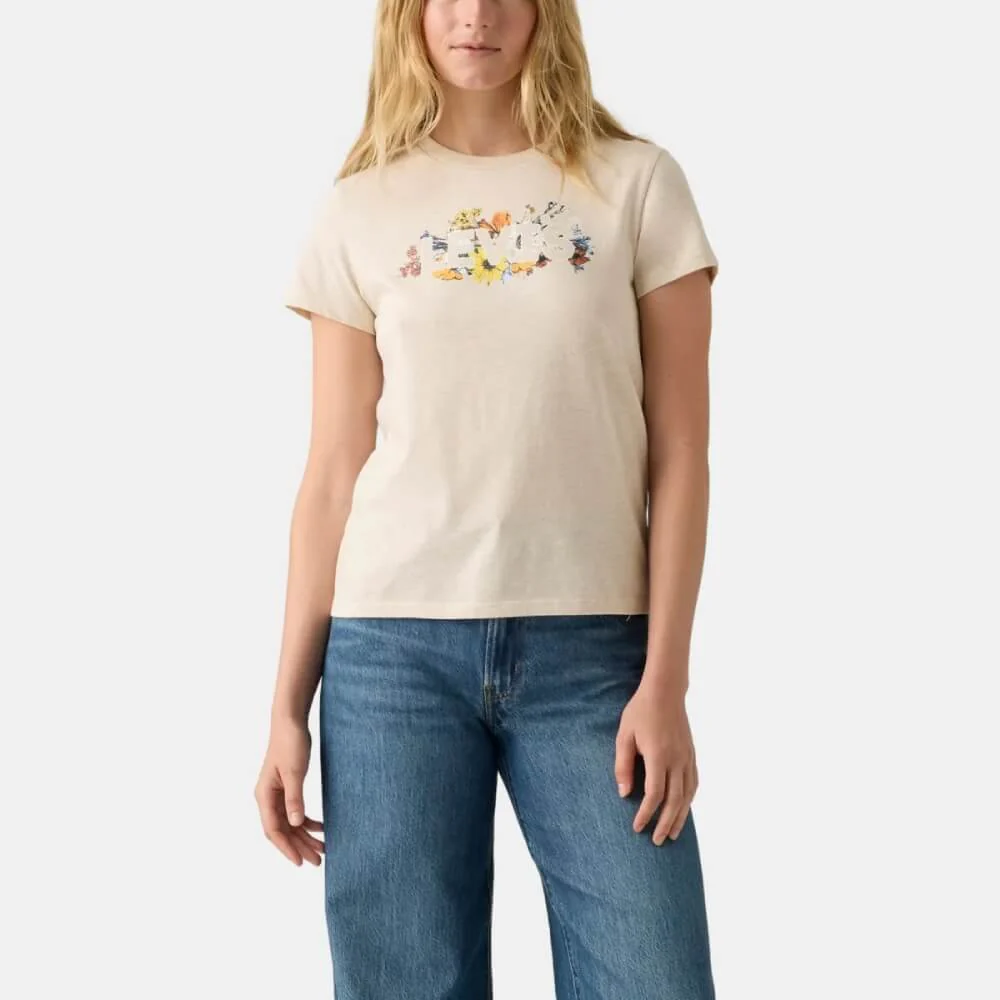 Levi's Womens The Perfect Tee T-Shirt Beige - 173693201 - Image 3