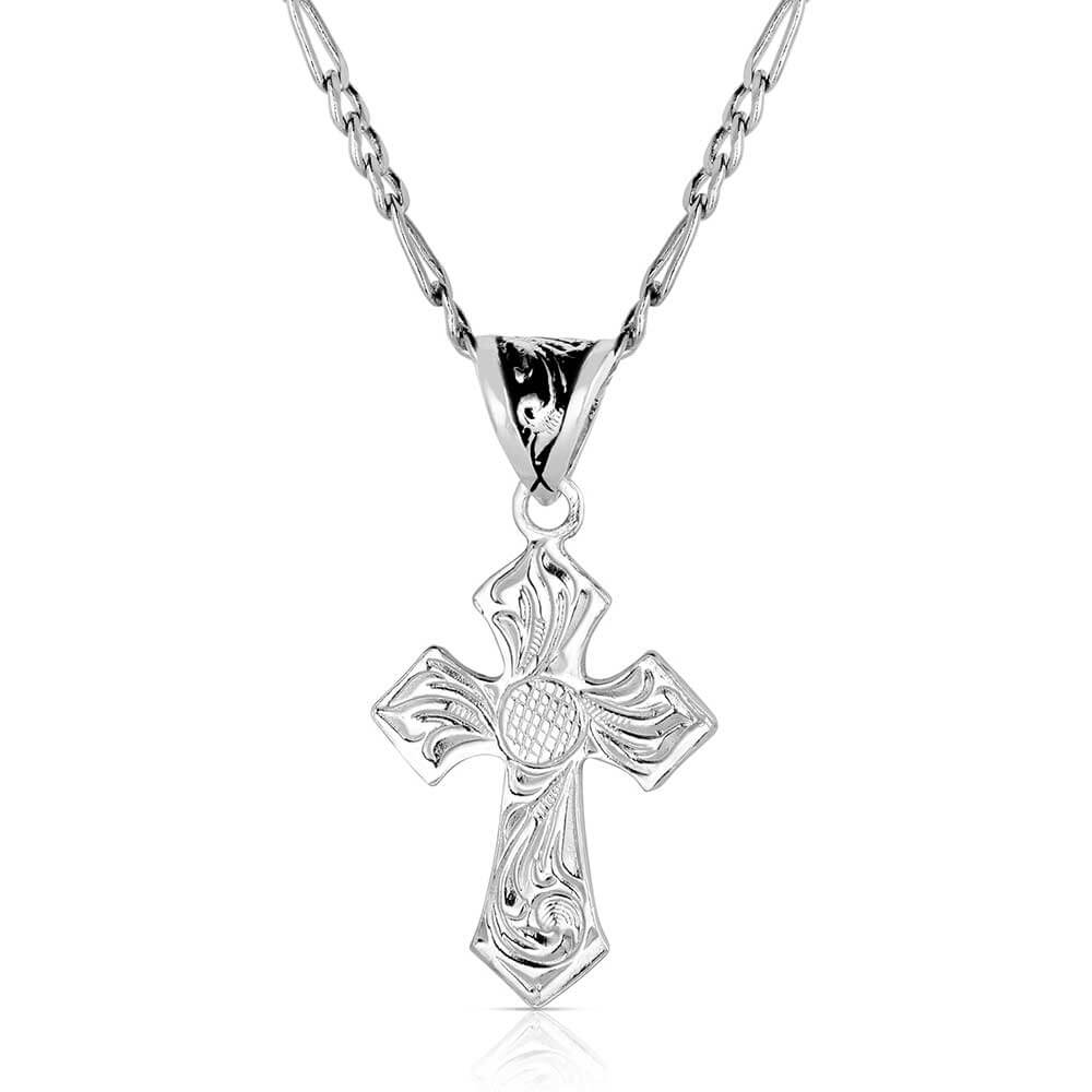 Montana Silversmiths Antique Copper Diamond Cross Necklace - NC1161 - Image 4