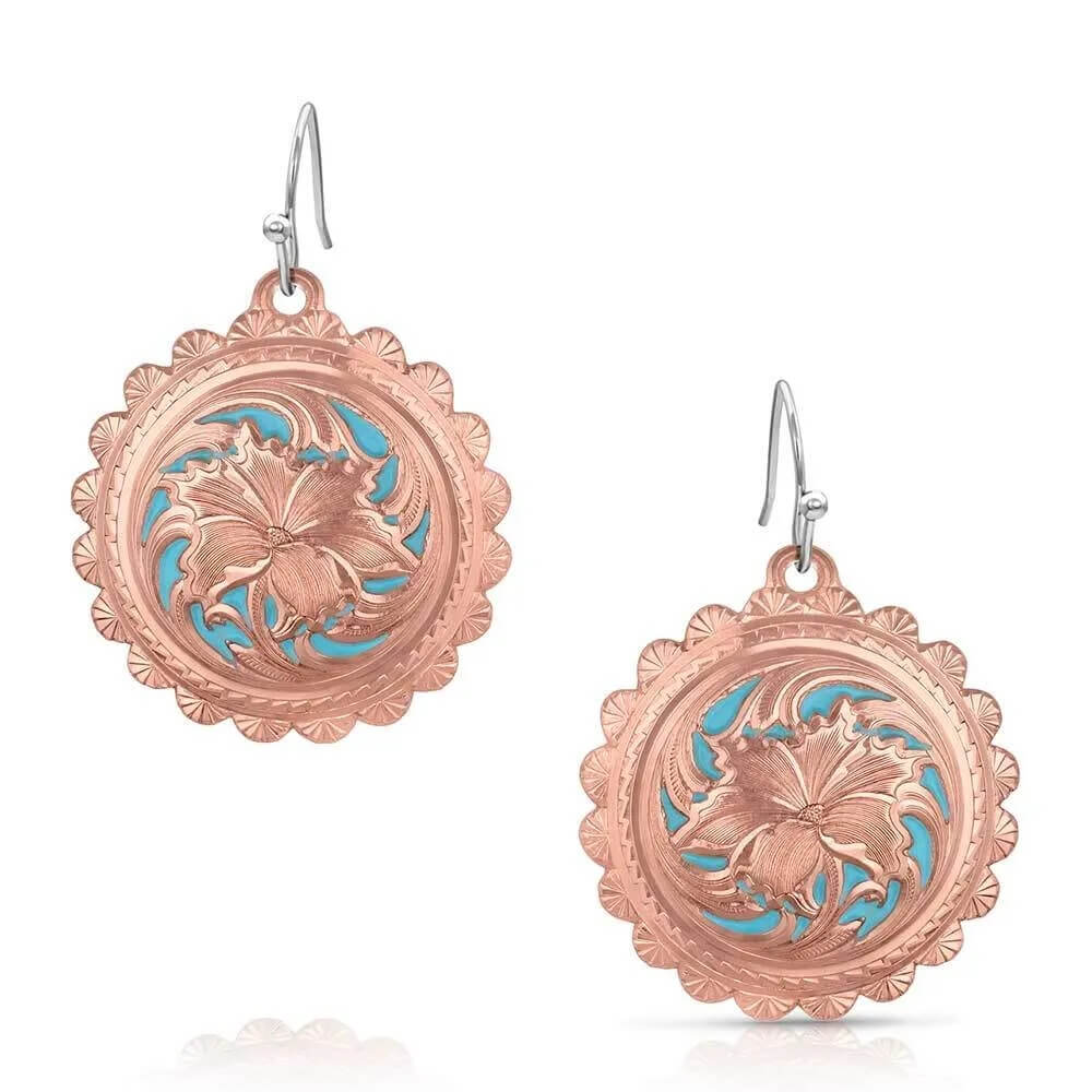 Montana Silversmiths Womens Emma's Sunlight Earrings Rose Gold - ER5836RG - Image 3