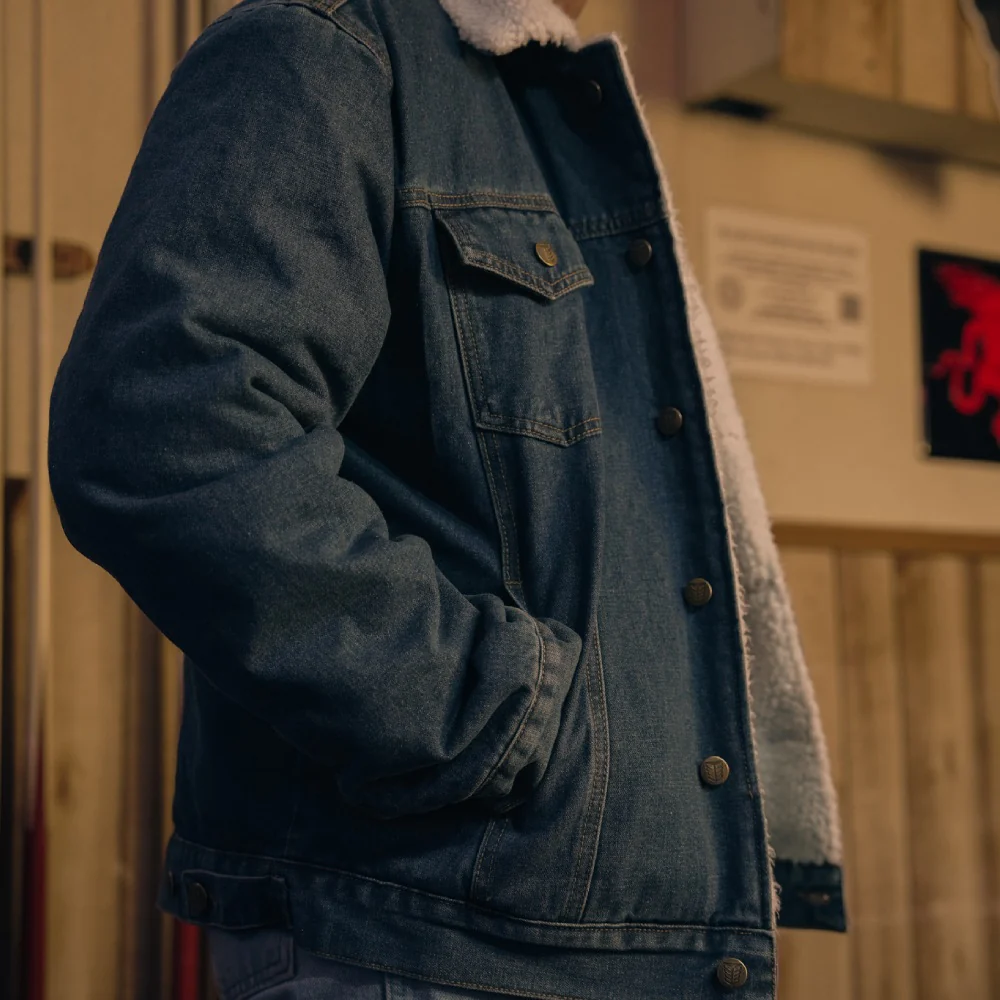 Tempco Mens Hank Sherpa Denim Jacket - TM9000 - Image 5