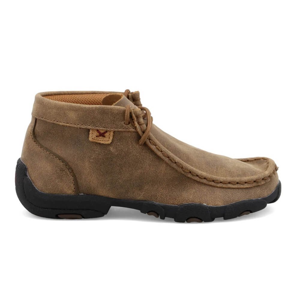 Twisted X Kids Chukka Driving Moc Shoes Brown - CDM0001 - Image 4