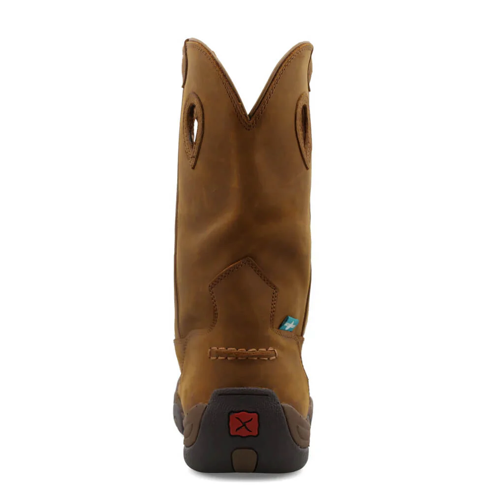 Twisted X Mens 11" Pull On Hiker Boots Brown - MHKBW01 - Image 3