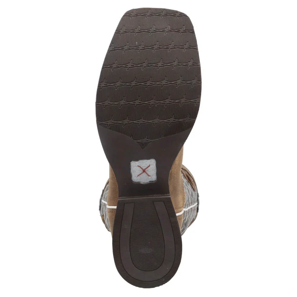 Twisted X Mens 14" Ruff Stock Boots Bomber & Blue - MRS0027 - Image 5