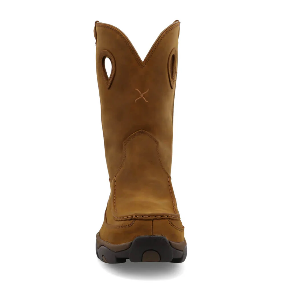 Twisted X Mens 11" Work Pull On Hiker Boots Brown - MHKBCW1 - Image 4