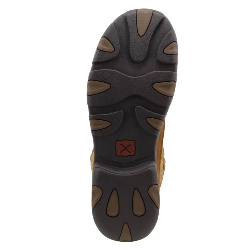 Twisted X Mens 11" Work Pull On Hiker Boots Brown - MHKBCW1 - Image 5