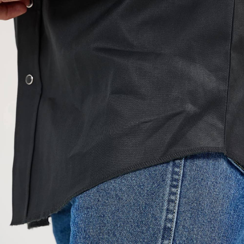 Wrangler Mens Cowboy Cut Western Work Shirt Black - MS70819 - Image 5