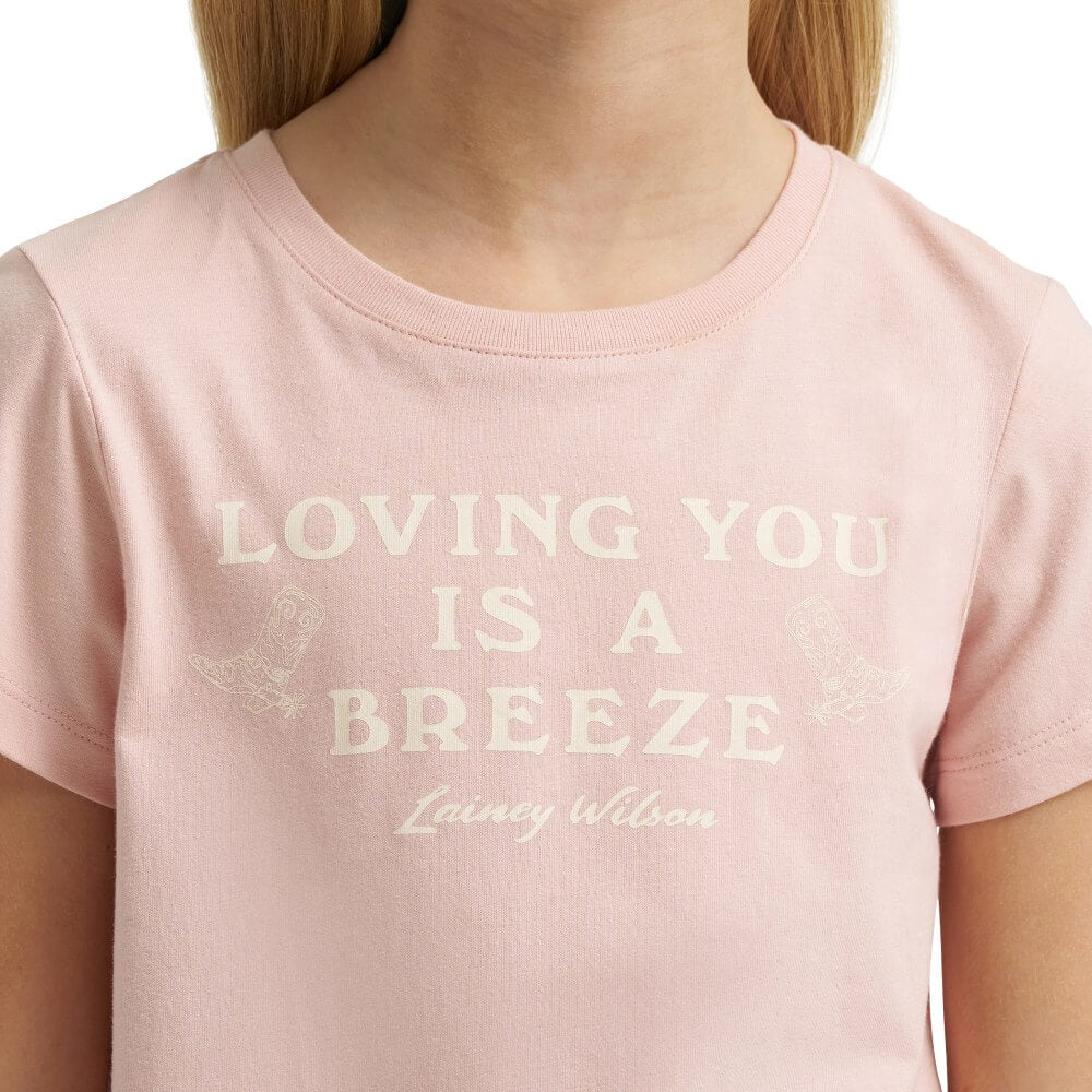 Wrangler X Lainey Wilson Girls Breeze T-Shirt Pink - 112375639 - Image 4
